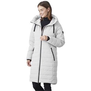 Junge, Mantels, Dames, Wit, L, Gewatteerde Winter Witte Jas Kiki Modern Fit