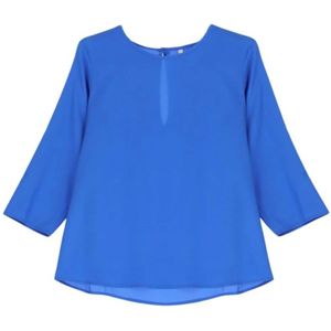 Imperial, Blouses & Shirts, Dames, Blauw, M, Polyester, Overhemden
