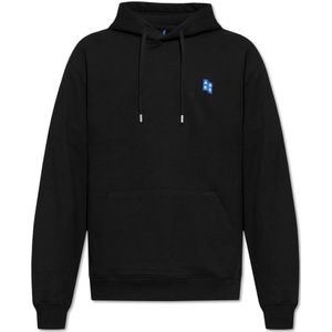 Ader Error, Sweatshirts & Hoodies, unisex, Zwart, S, Katoen, Katoenen hoodie