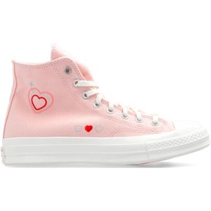 Converse, Chuck 70 Y2K Heart hoge sneakers Roze, Dames, Maat:39 1/2 EU