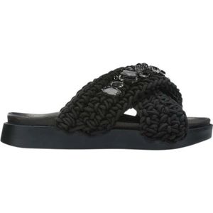 Inuikii, Woven Stones slippers Zwart, Dames, Maat:38 EU