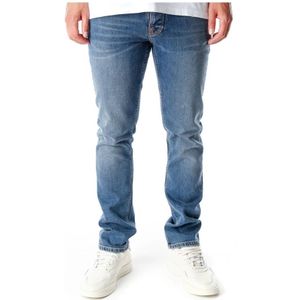 Nudie Jeans, Rechte jeans Blauw, Heren, Maat:W33
