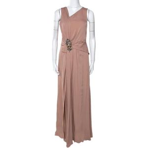 Gucci Vintage, Pre-owned, Dames, Roze, 38 EU, Pre-owned Silk dresses