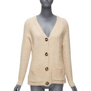 Acne Studios Pre-owned, Pre-owned, Dames, Beige, S, Wol, Pre-owned Fabric tops