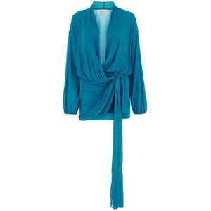 Blumarine, Stijlvolle Jurken Blauw, Dames, Maat:XS