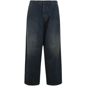 Maison Margiela, Jeans, Dames, Blauw, W26, Katoen, Klassieke 5-Pocket Broek