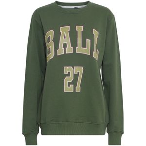 Ball, Sweatshirts & Hoodies, Dames, Groen, S, Luxe Sweatshirt Hunter Stijl