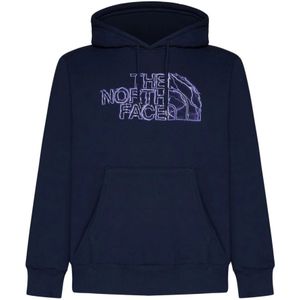 The North Face, Sweatshirts & Hoodies, Heren, Blauw, M, Katoen, Navy Blue Hoodie