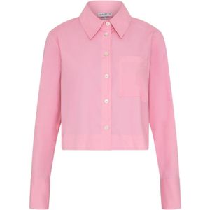 Marella, Blouses & Shirts, Dames, Roze, 2Xs, Intens Roze Overhemd met Lange Mouwen Abruzzo