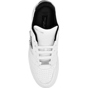 Philipp Plein, Schoenen, Dames, Wit, 40 EU, Stijlvolle Sneakers in Paars