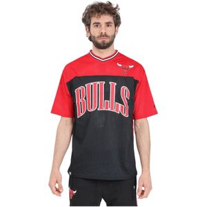 New Era, Chicago Bulls NBA Arch Graphic T-shirt Zwart, Heren, Maat:L