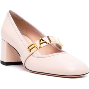 Bally, Schoenen, Dames, Roze, 40 EU, Leer, Roze Lamsskin Blokhak Sandalen