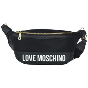 Love Moschino, Tassen, Dames, Zwart, ONE Size, Nylon, City Lover Logo Heuptas