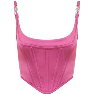 Versace, Top BRA - Stijlvol en Trendy Roze, Dames, Maat:S