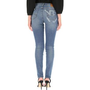 Emporio Armani, Jeans, Dames, Blauw, W26, Denim, Slim-fit Denim Jeans voor Dames