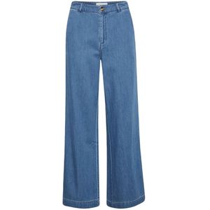 Part Two, Flatterende Wide Leg Jeans Blauw, Dames, Maat:M