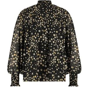 Fabienne Chapot, Blouses & Shirts, Dames, Zwart, XL, Polyester, Flowy Smocked Mila Top