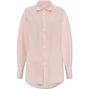 JW Anderson, Blouses & Shirts, Dames, Roze, S, Katoen, Oversized shirt