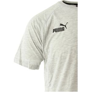 Puma, Tops, Heren, Grijs, L, team Final Grijze T-shirt Maat S