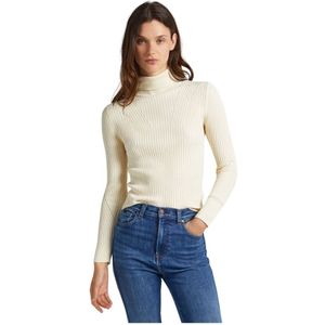 Pepe Jeans, Truien, Dames, Wit, L, Leer, Coltrui