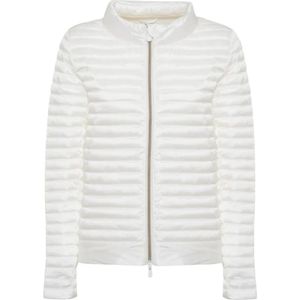 Save The Duck, Jassen, Dames, Wit, M, Nylon, Witte Nylon Jas - Ss 23 Collectie