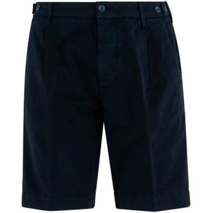 Re-Hash, Blauwe Bermuda Shorts Slim Fit Blauw, Heren, Maat:W34