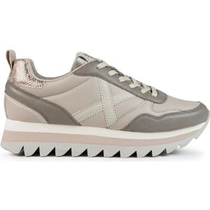 Munich, Schoenen, Dames, Bruin, 39 EU, Leer, Ripple Camel Sneakers