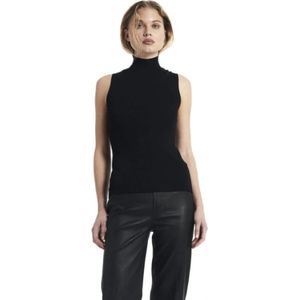 One & Other, Tops, Dames, Zwart, S, Nylon, Joline Haltertop Zwart