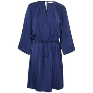 InWear, Vrouwelijke Notoiw Jurk Midnight Magic Blauw, Dames, Maat:L