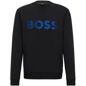 Hugo Boss, Sweatshirts & Hoodies, Heren, Zwart, 3Xl, Katoen, Sweatshirts