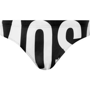 Love Moschino, Heren Bikini Slip met Logo Print Zwart, Heren, Maat:S