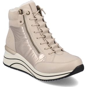 Remonte, Schoenen, Dames, Beige, 38 EU, Wol, Beige Casual Enkellaarsjes