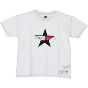 Tommy Hilfiger, Tops, Dames, Wit, M, Star Tee Cloud Dancer T-Shirt