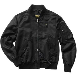 Blauer, Bomber Jassen Zwart, Heren, Maat:2XL