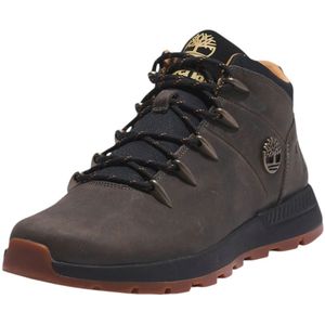 Timberland, Sport, Heren, Grijs, 46 EU, Leer, Grijze Mid Lace Up Sneaker