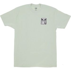 Obey, Tops, Heren, Groen, XL, Eyes Icon 2 Streetwear T-shirt