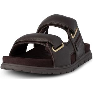 Woden, Schoenen, Dames, Bruin, 40 EU, Leer, Lisa Leather Sandalen