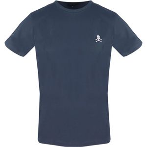 Philipp Plein, T-Shirts Blauw, Heren, Maat:L