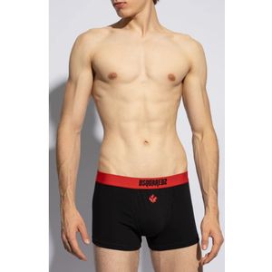 Dsquared2, Ondergoed, Heren, Zwart, S, Katoen, Boxershorts met logo