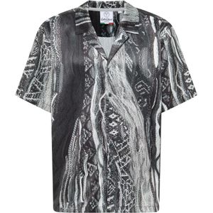 Carlo Colucci, Overhemden, Heren, Veelkleurig, XL, Stijlvol Allover Print Overhemd