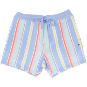 Tommy Hilfiger, Korte broeken, Heren, Veelkleurig, L, Sweatshorts met gemengde verticale strepen in pastelkleuren