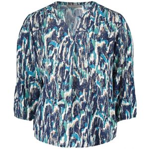 Betty & Co, Blouses & Shirts, Dames, Blauw, S, Grafische Print Blouse