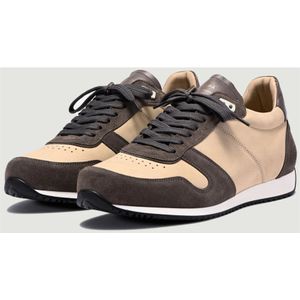 Zespà, Schoenen, Heren, Bruin, 41 EU, Katoen, Zsp 6 Nubuck Sneakers