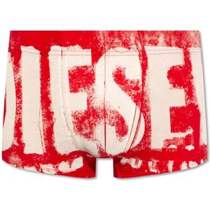 Diesel, ‘Umbx-Damien’ boxershorts met logo Rood, Heren, Maat:S