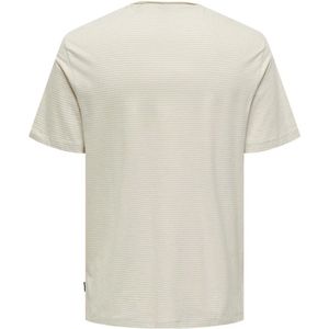 Only & Sons, Tops, Heren, Beige, S, Regular Fit T-shirt