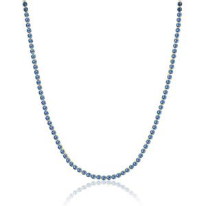 Sif Jakobs Jewellery, Accessoires, Dames, Geel, S, Blauwe Zirkonia Sterling Zilveren Ketting