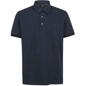 Etro, Polo Shirts Blauw, Heren, Maat:M