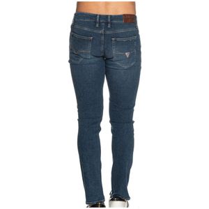 Guess, Jeans, Heren, Blauw, W34, Katoen, Slim fit spijkerbroek voor heren