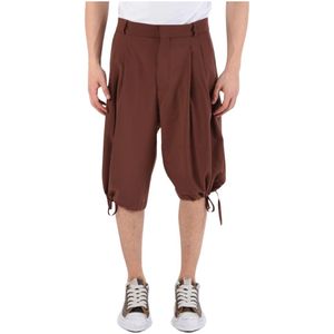 Bonsai, Korte broeken, Heren, Bruin, XL, Wol, Casual Shorts
