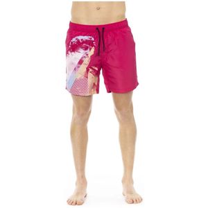 Bikkembergs, Beachwear Roze, Heren, Maat:XL